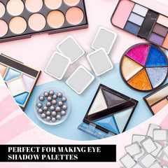 Sumind metal sticker applied to eyeshadow pan demonstrating secure hold