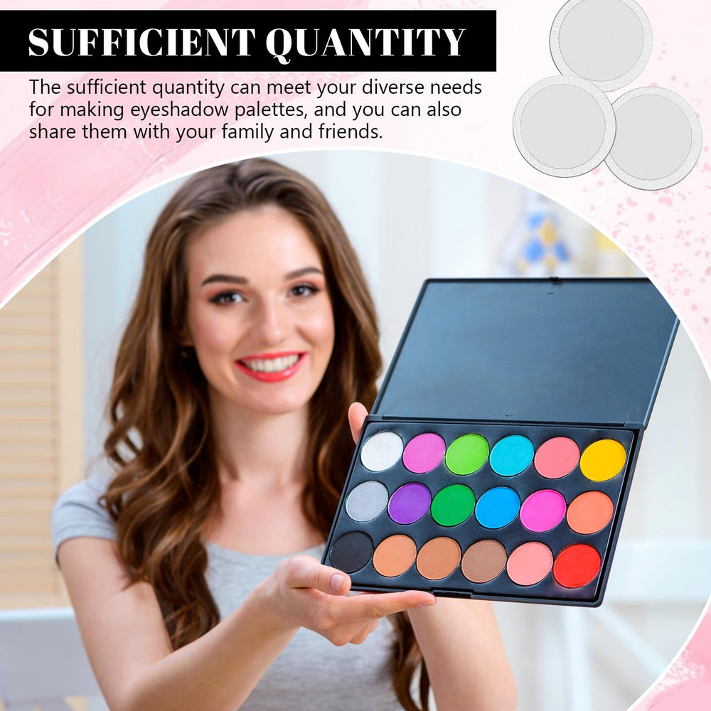 Sumind tool scraping a powder pan to transfer eyeshadow cleanly with control