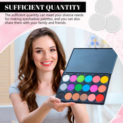 Sumind tool scraping a powder pan to transfer eyeshadow cleanly with control