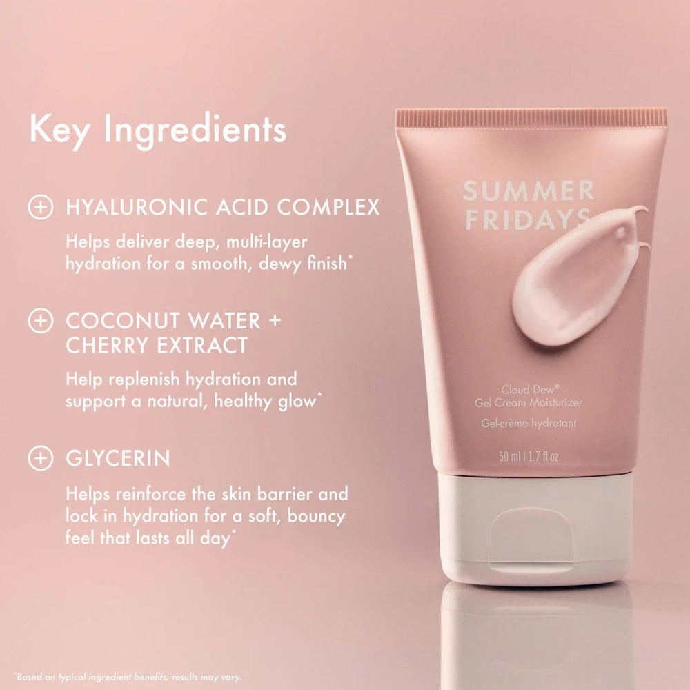 Summer Fridays close-up of gel texture highlighting smooth consistency and fast absorption