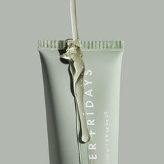 Summer Fridays gel lather on hand highlighting soft foam and gentle cleansing action