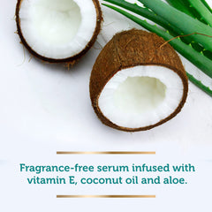 Summer's Eve serum texture close-up highlighting lightweight absorption and non-greasy finish