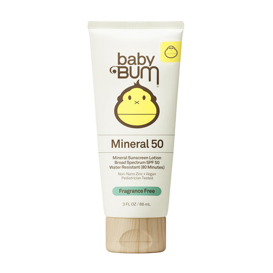 Sun Bum front packaging travel 3 oz tube showing label and SPF 50 protection