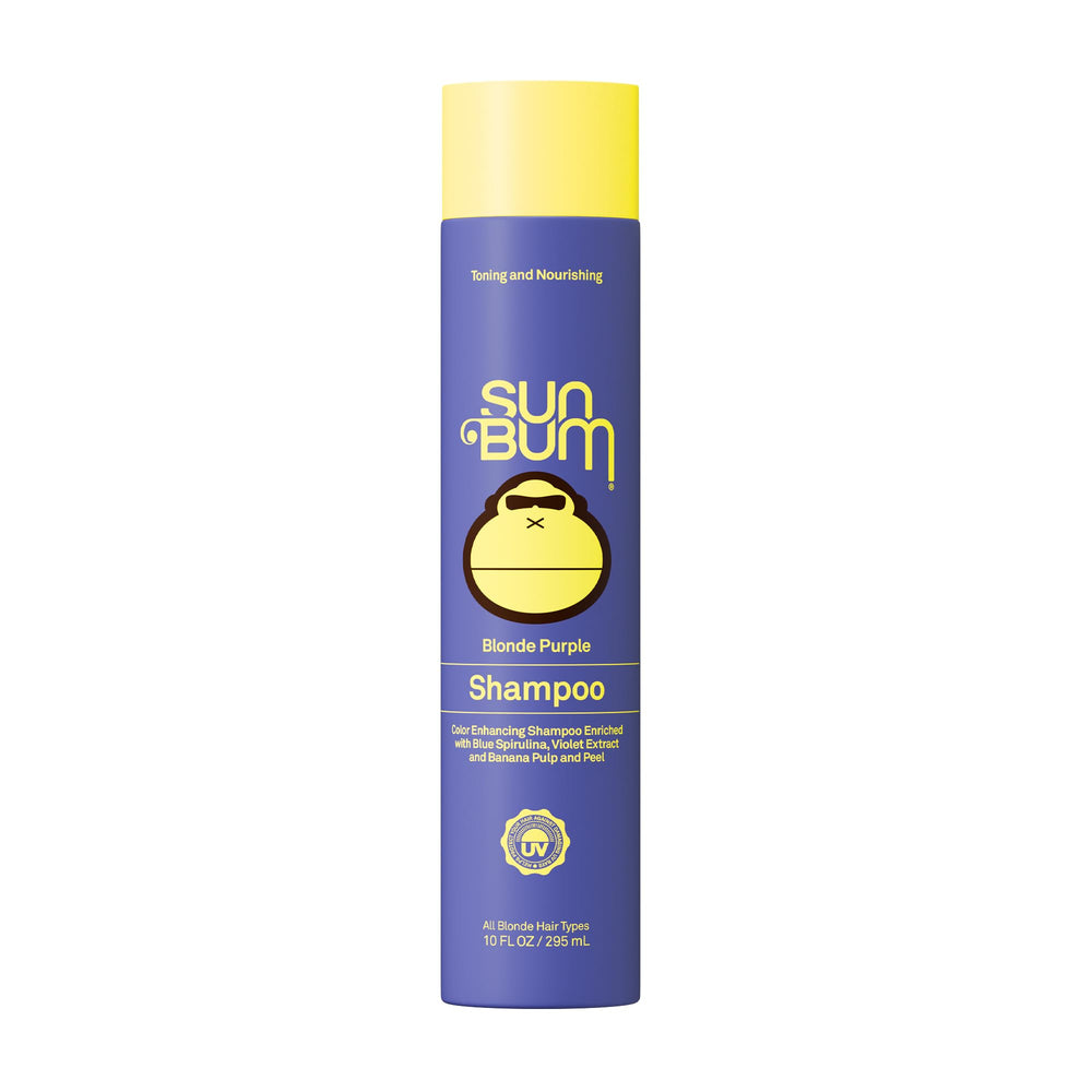 Sun Bum bottle front view showing label and size, highlights freshness