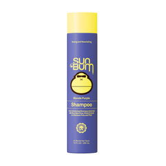 Sun Bum bottle front view showing label and size, highlights freshness