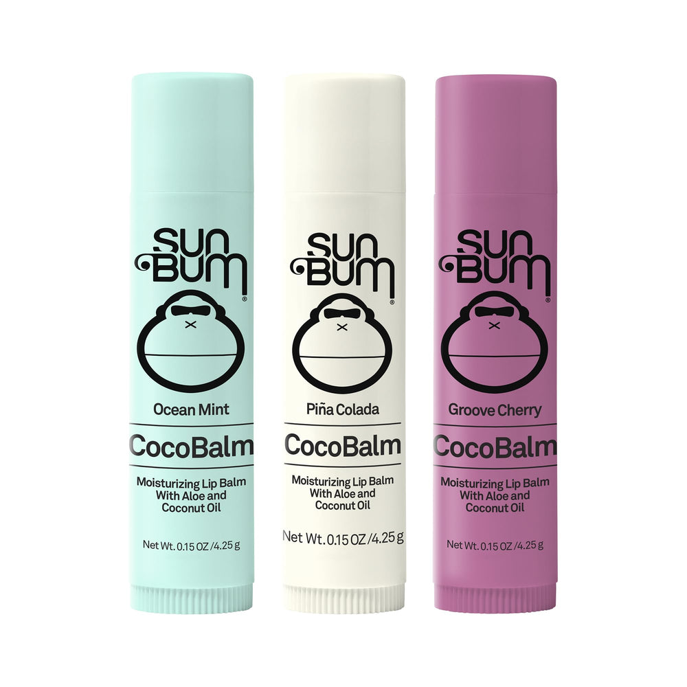 Sun Bum cocobalm open tube with balm extended demonstrating effortless application and on-the-go hydration
