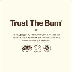 Sun Bum label and pump detail highlighting ingredients and easy dispensing benefit