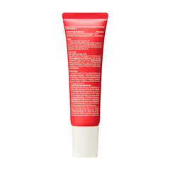 Sun Bum ingredient label highlighting aloe and vitamin E benefits