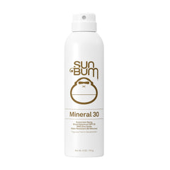 Sun Bum mineral SPF 30 front packaging showing brand and SPF on bottle for clear identification and protection