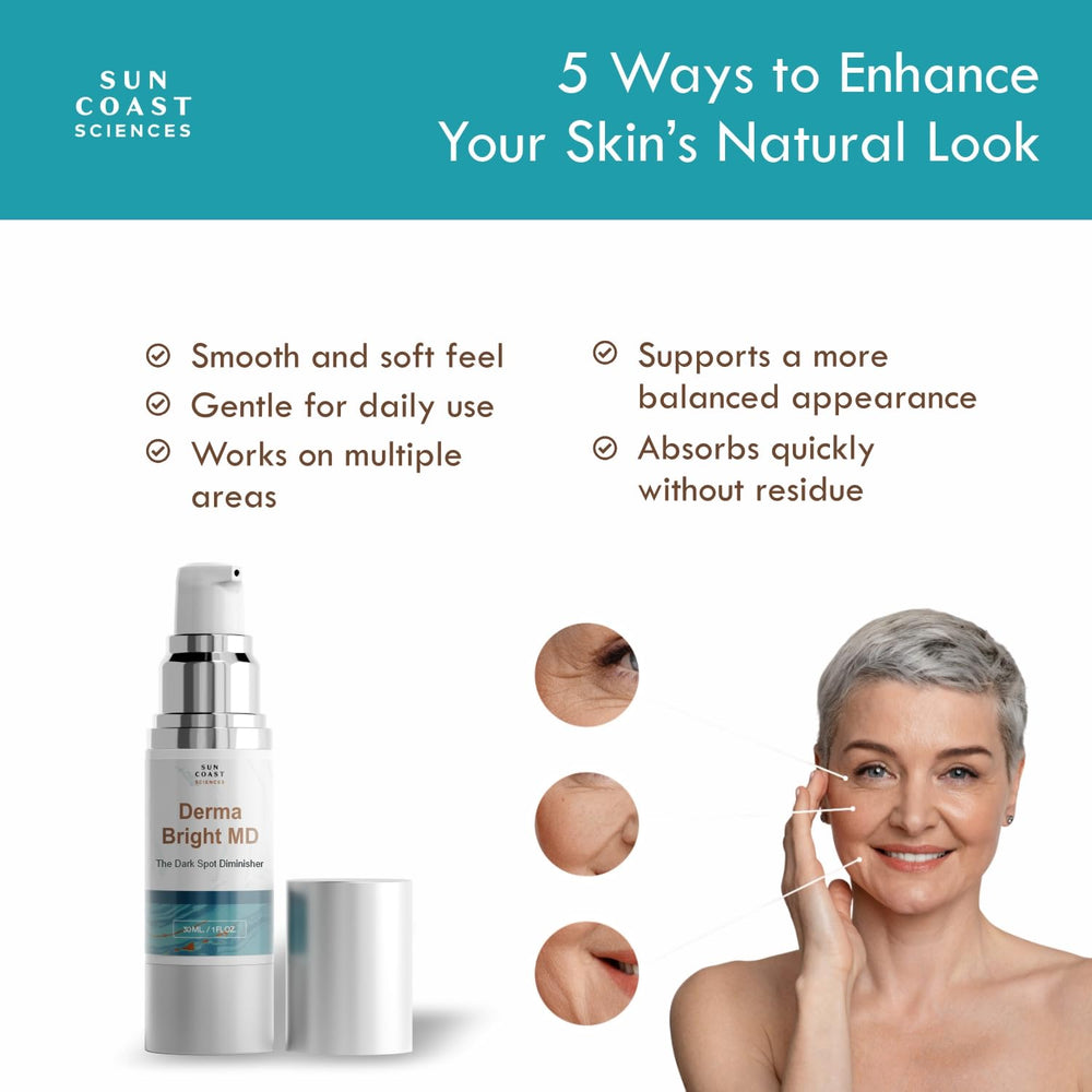 SUN COAST SCIENCES close-up of serum texture highlighting lightweight absorption benefit