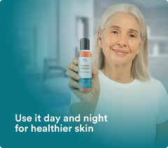 SUN COAST SCIENCES bottle on bathroom counter suggesting daily routine