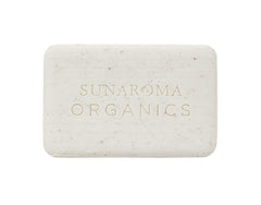 SUNAROMA close-up of soap texture revealing creamy shea butter benefits