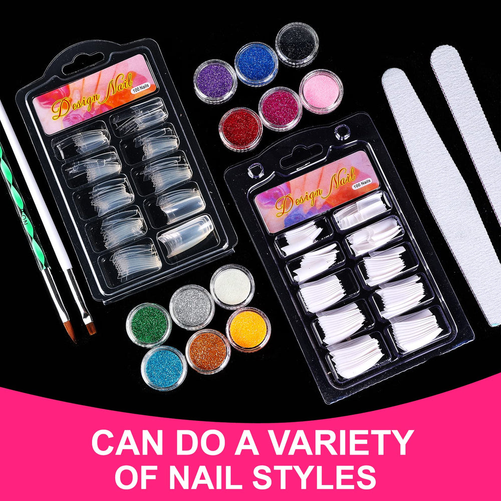 SUNBELEE twelve glitter powders array illustrating mixable colors for creative nail art