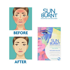 Sunburnt close-up of the soaked sheet mask demonstrating botanical infusion benefits