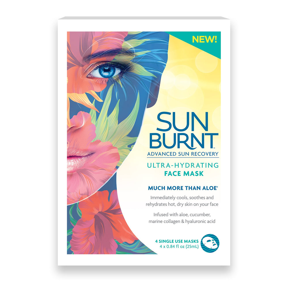 Sunburnt single pack size comparison illustrating portable, travel-friendly recovery