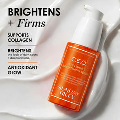 Sunday Riley serum droplet on skin highlighting fast absorption