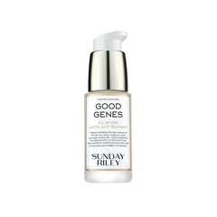 Sunday Riley Good Genes front packaging showing bottle benefit of brightening
