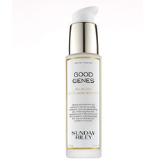 Sunday Riley front packaging showing product and benefits