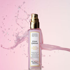 Sunday Riley mist over skin action illustrating instant hydration and refresh benefit