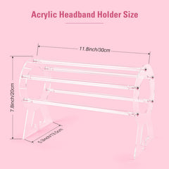 Suneerplay headband holder closeup of acrylic joints showing sturdy construction and durability benefit