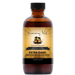 Sunny Isle bottle front view showing 4oz JBCO and richer formula benefits