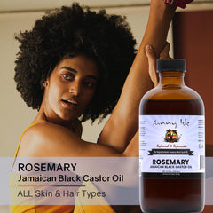 Sunny Isle oil in hands during hot-oil treatment showing warmth and scalp massage benefit