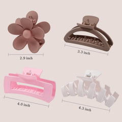 Sunolga close-up of flower claw clip detail highlighting decorative shape and secure grip