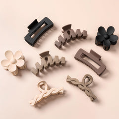 Sunolga front packaging showing eight neutral-tone hair clips for quick styling