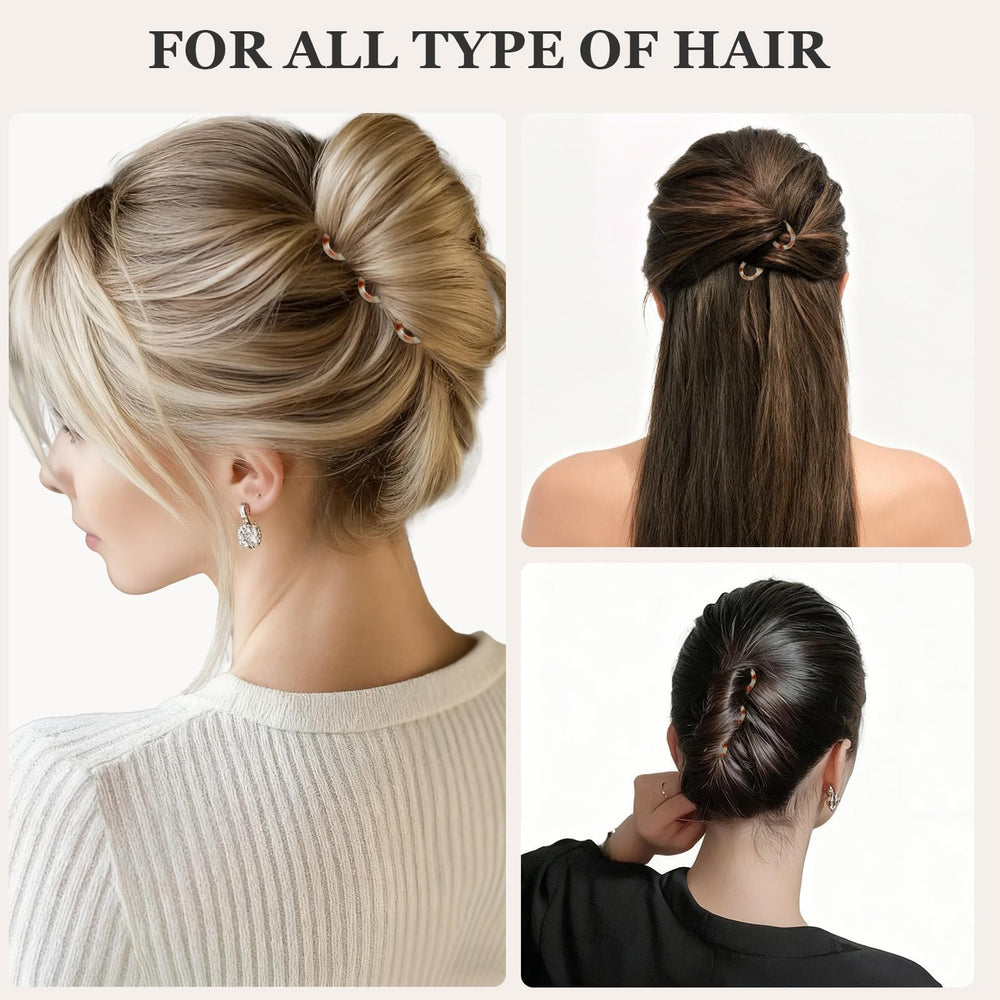 Sunolga pinned in a bun illustrating discreet, long-lasting hold