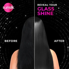 sunsilk model hair after wash showing softened manageable strands