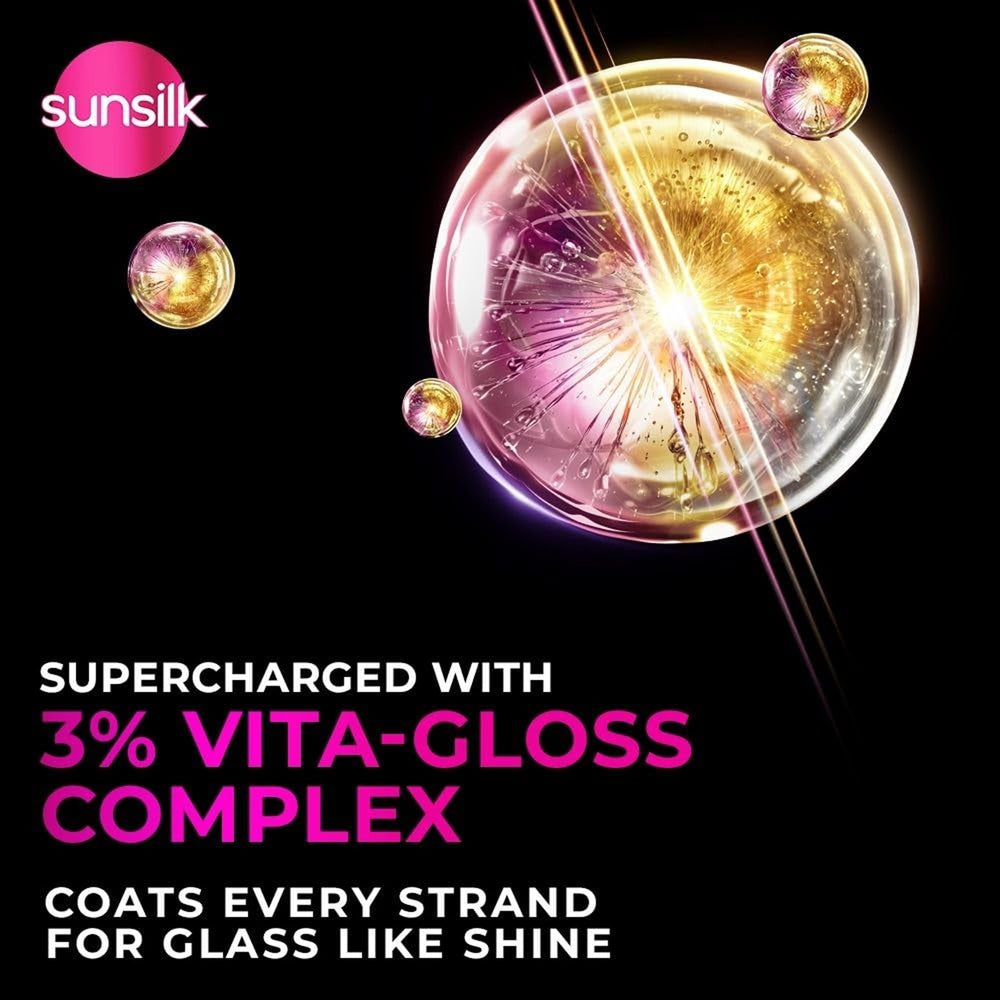 sunsilk ingredient label close-up highlighting product details