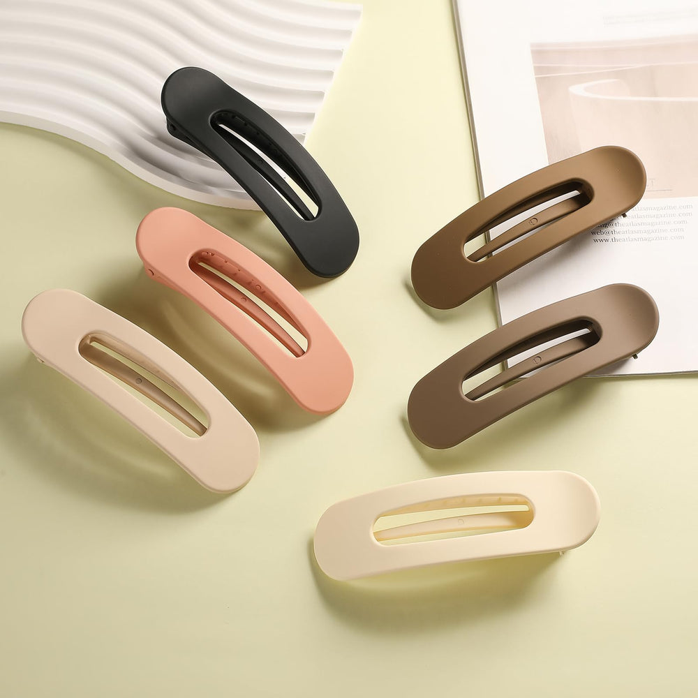 SUNTIESDAY matte clips paired with outfit showing stylish versatile accessory
