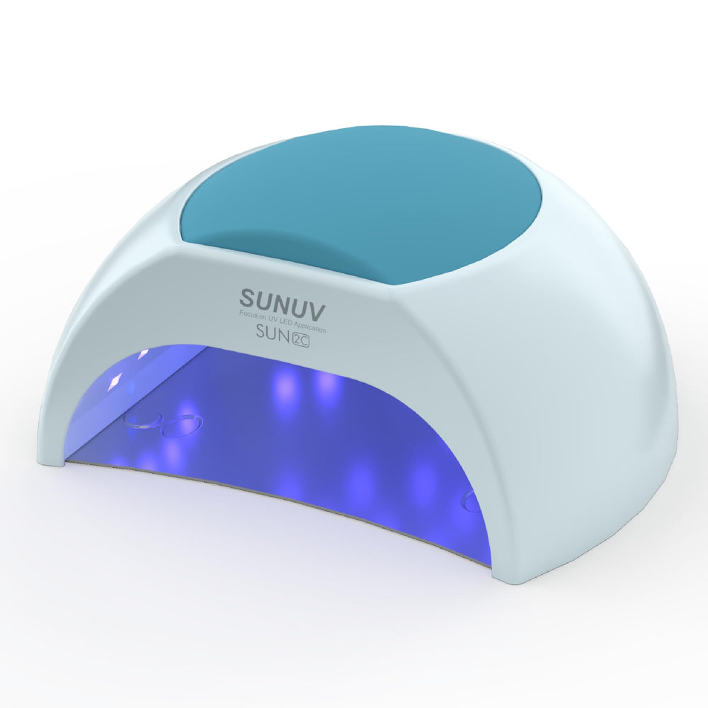 SUNUV SUN2C front view showing compact curing arch and quick salon results