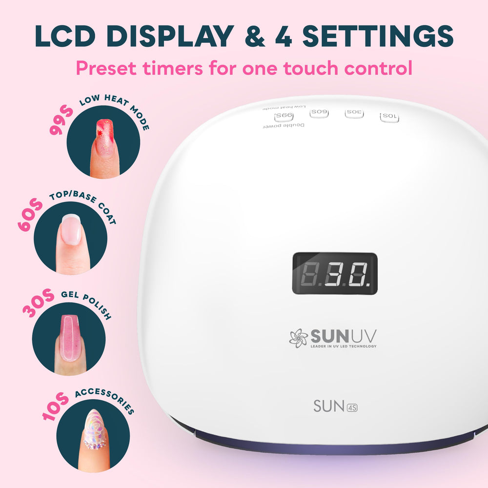 SUNUV removable base detail demonstrating easy cleaning and pedicure use