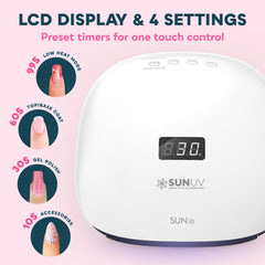 SUNUV removable base detail demonstrating easy cleaning and pedicure use
