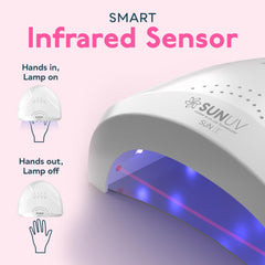 SUNUV included adapter and user manual displayed to show out-of-box readiness