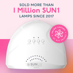 SUNUV removable base detail demonstrating ease of cleaning and pedicure convenience