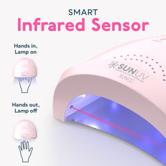 SUNUV SUNone removable base detail showing easy cleaning and pedicure convenience