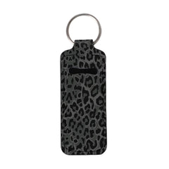 Suobstales black leopard front view showing bold print and ring, stylish convenience