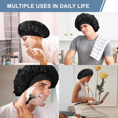 Supaze bonnet on bedside table illustrating easy nightly use and hair care benefit