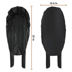 Supaze size and scale comparison illustrating 27-inch length for long hairstyles