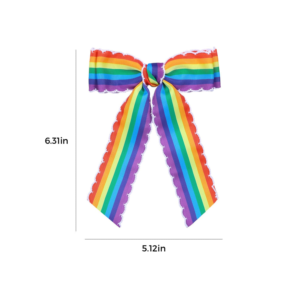 SUPCLIPS bow held in hand showing scale and wearable size