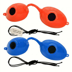 Super Sunnies front view showing compact goggles and comfortable fit