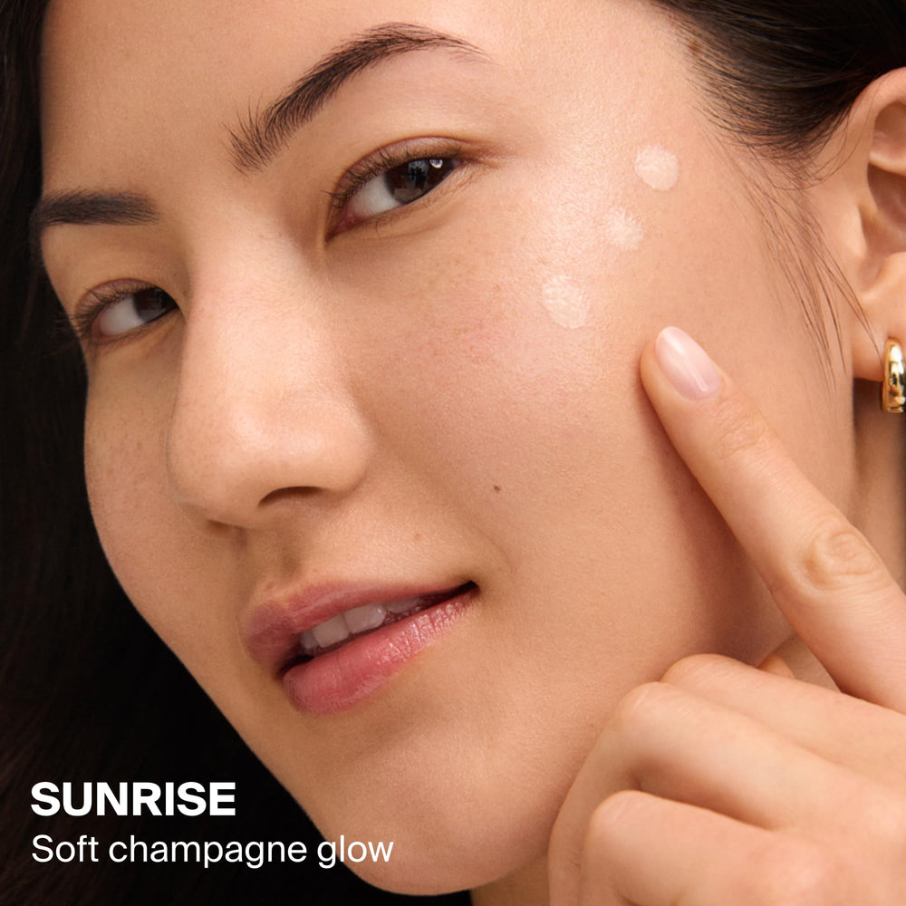 Supergoop! pump dispensing soft-radiance drops for easy application benefit