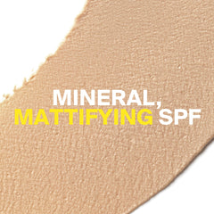 Supergoop! texture on fingertip demonstrating smooth, mattifying glide