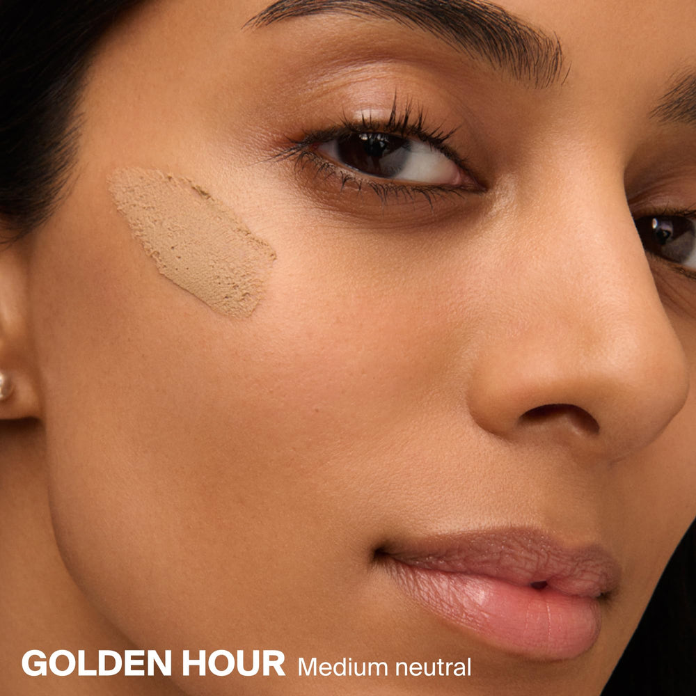 Supergoop! neutral tint swatch on skin showing even coverage benefit
