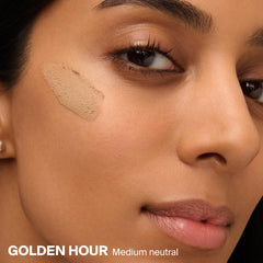 Supergoop! neutral tint swatch on skin showing even coverage benefit