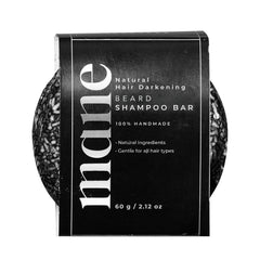 Superior Mane front packaging showing the beard shampoo bar and clear label benefit