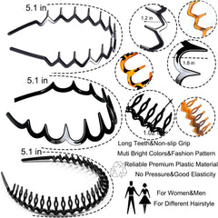 Supgoodom close-up of wavy teeth gripping hair for non-slip hold and comfort
