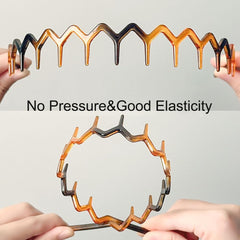Supgoodom headband worn in hairstyle showing secure fit and tidy hair benefit